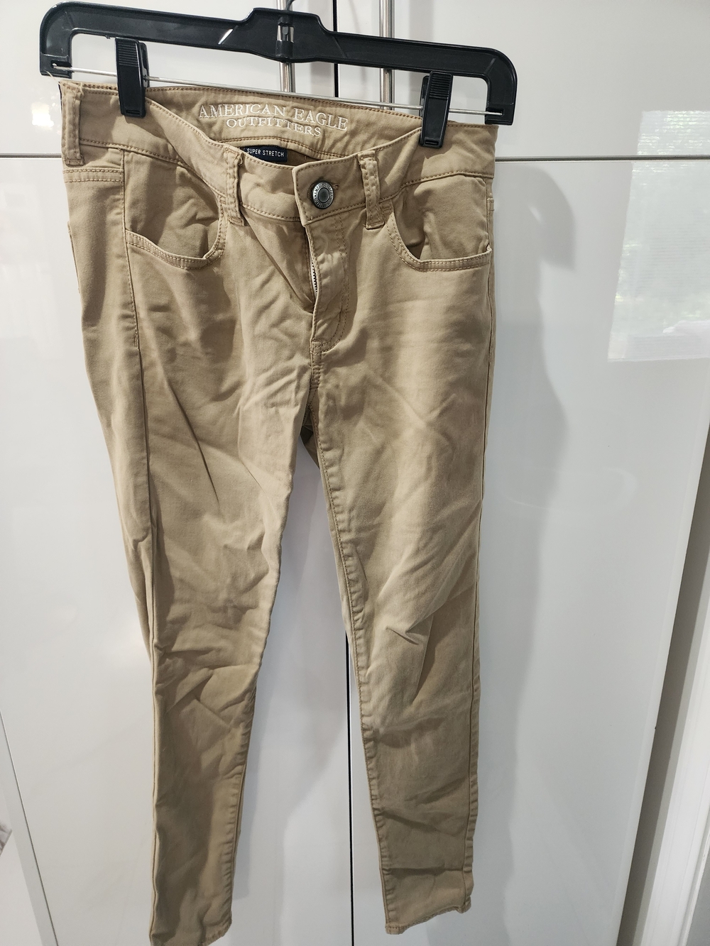 American Eagle Outfitters Slim Stretch Jeggings in Khaki